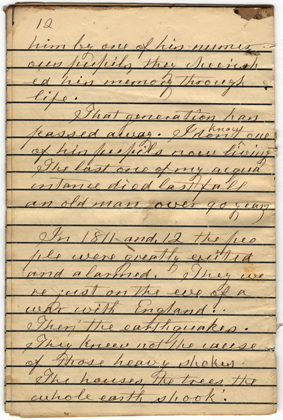 Mary Morriss Smith memoirs